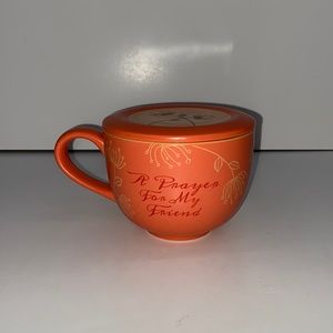 Soup Mug with Inspirational Quote Abbey Press with lid/coaster